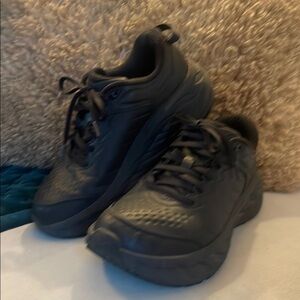 Hoka Black Sneakers Supportive Comfort Design